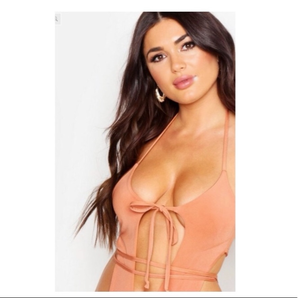 Brand New Extreme Plunge Cutout Swimsuit - Picture 4 of 4